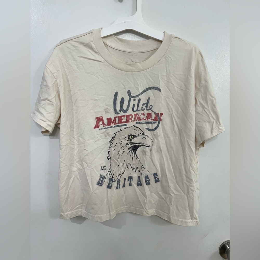 Goodie Two Sleeves ‘Wilde American Heritag’ Graphic Tee, size large